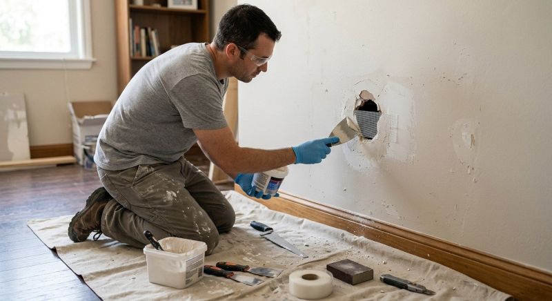 Bathroom Wall Patching in Olathe, KS