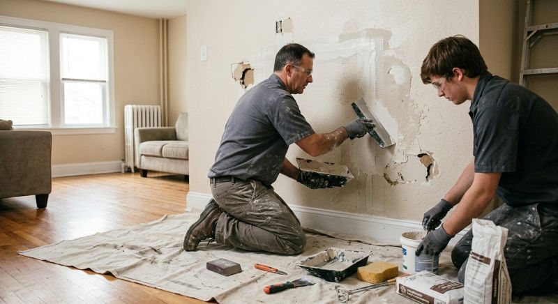 Garage Drywall Repair in Wilmington, NC