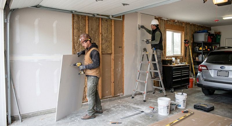 Garage Drywall Replacement in Wilmington, NC