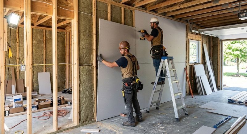 Garage Wallboard Installation in Overland Park, KS