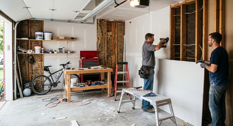 Garage Wallboard Installation in Denver County, CO